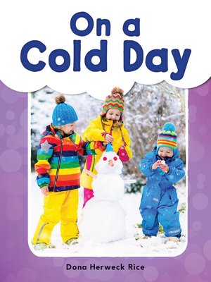 cover image of On a Cold Day Read-Along eBook